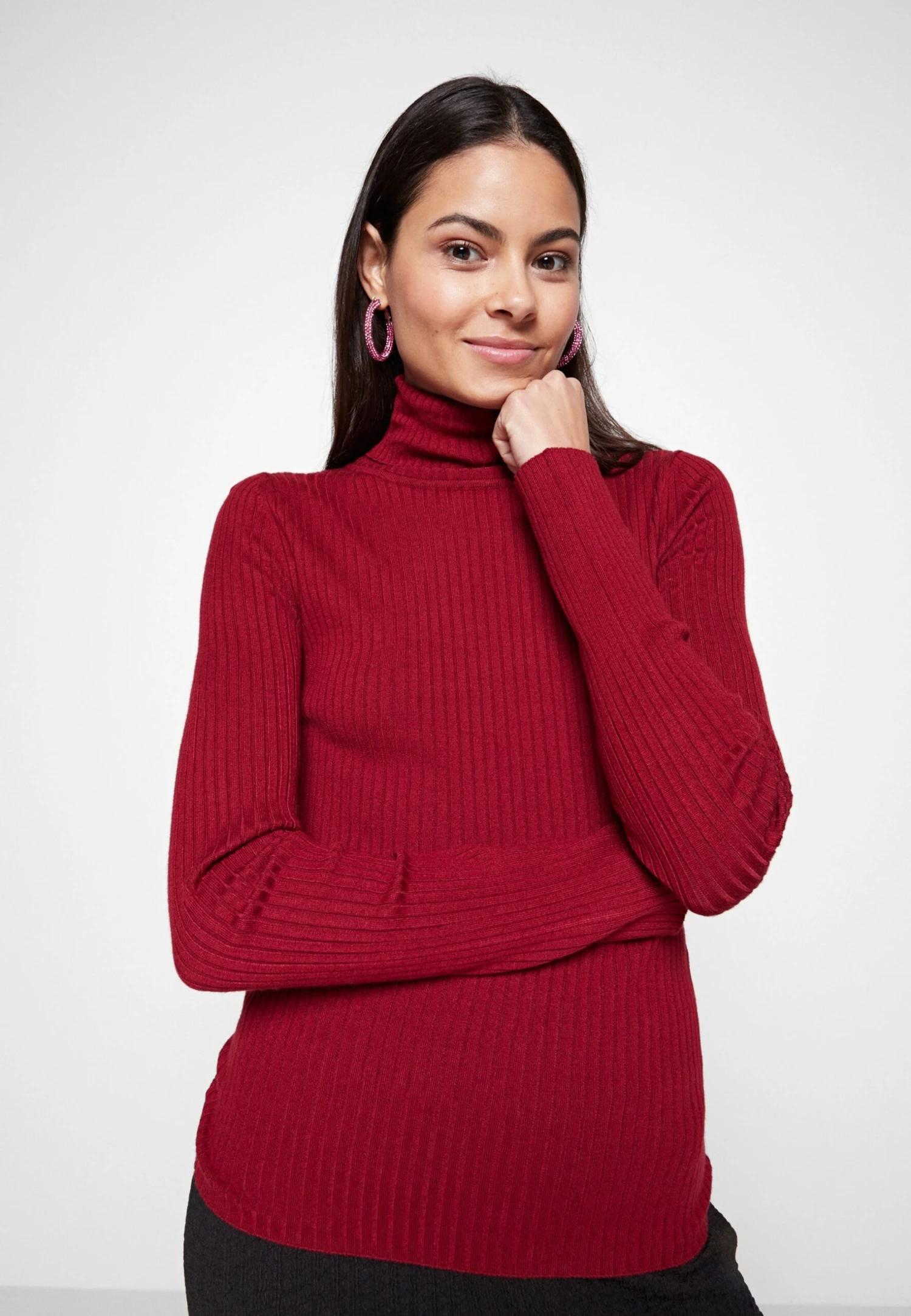 Even&Odd Trui - Dark Red 6 Even&Odd Trui - Dark Red - Afbeelding 4