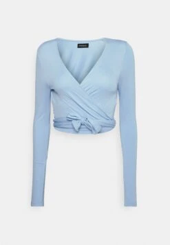 Cropped Wrap - Longsleeve - Light Blue