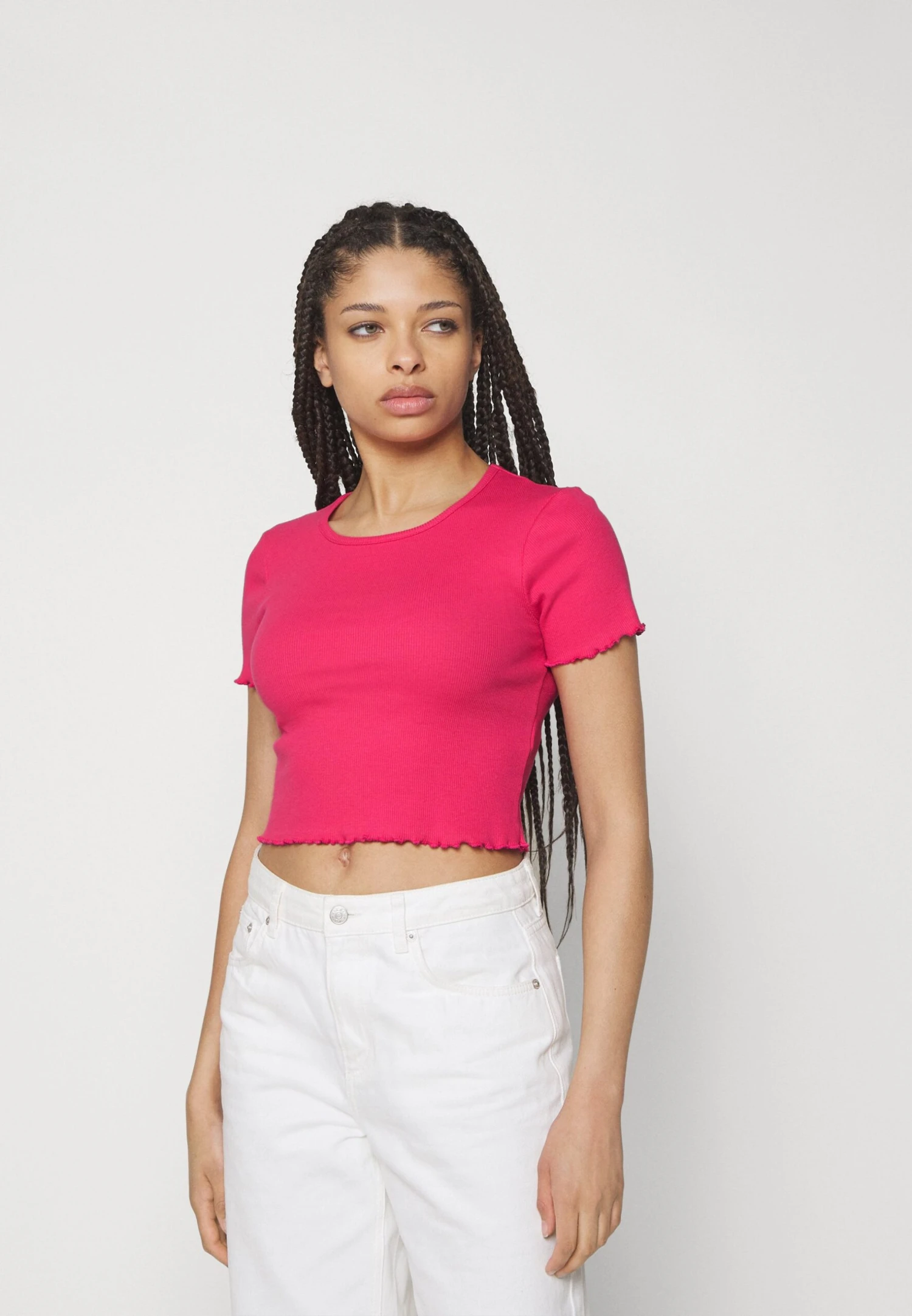 Even&Odd 2 Pack - T-Shirt Basic - Black/Pink 6 Even&Odd 2 Pack - T-Shirt Basic - Black/Pink - Afbeelding 4