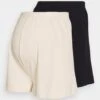2 Pack- Shorts - Black/ Beige 1 2 Pack- Shorts - Black/ Beige -Even&Odd e9130373a2894f7b8a76c80f586aa5eb