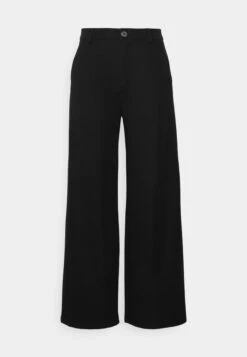 Petite Tailored Wide Leg Trouser - Broek - Black 10 Petite Tailored Wide Leg Trouser - Broek - Black -Even&Odd ea854205ed314a73bc343208bc7569f5