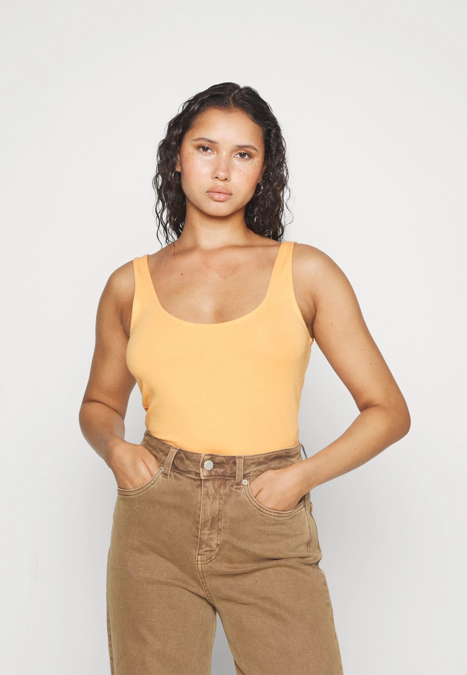 Even&Odd 2 Pack - Top - White/Orange 6 Even&Odd 2 Pack - Top - White/Orange - Afbeelding 4