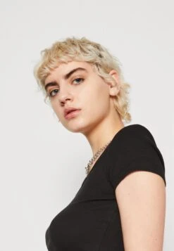 Even&Odd 2 Pack - T-Shirt Basic - Black/Grey 13 Even&Odd 2 Pack - T-Shirt Basic - Black/Grey -Even&Odd ec99853753b544b49bff72c681e639da