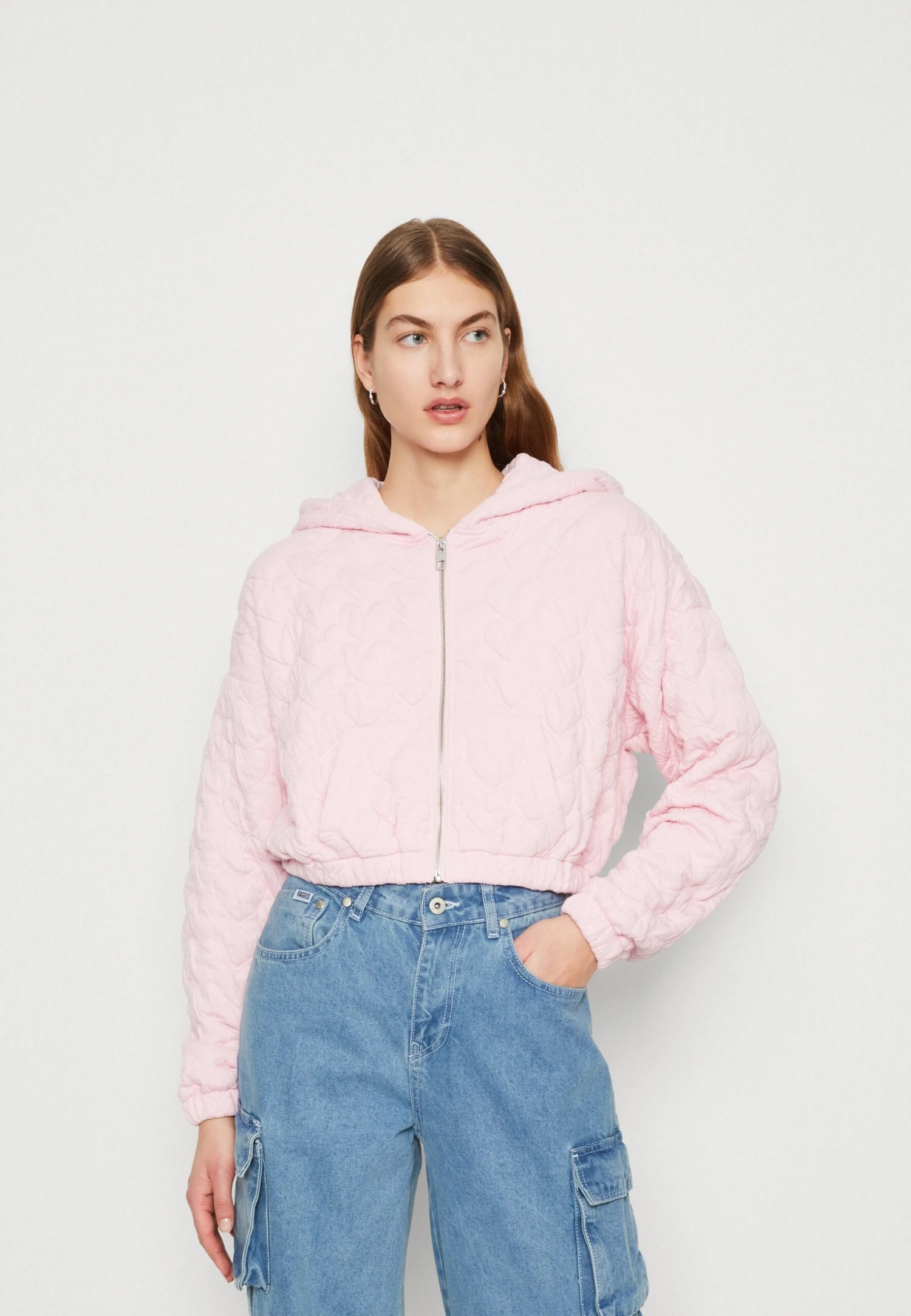 Even&Odd Sweater Met Rits - Pink 3 Even&Odd Sweater Met Rits - Pink