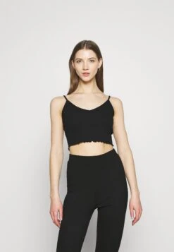 Even&Odd Strappy Lettuce Crop 3 Pack - Top - Black/White/Grey -Even&Odd efeac364d89a49b0a14a336bd0cfd5d9