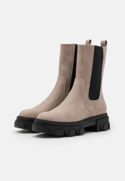 Even&Odd Enkellaarsjes Met Plateauzool - Taupe -Even&Odd f09df2fd84404346b3fc5d92b4e961b2