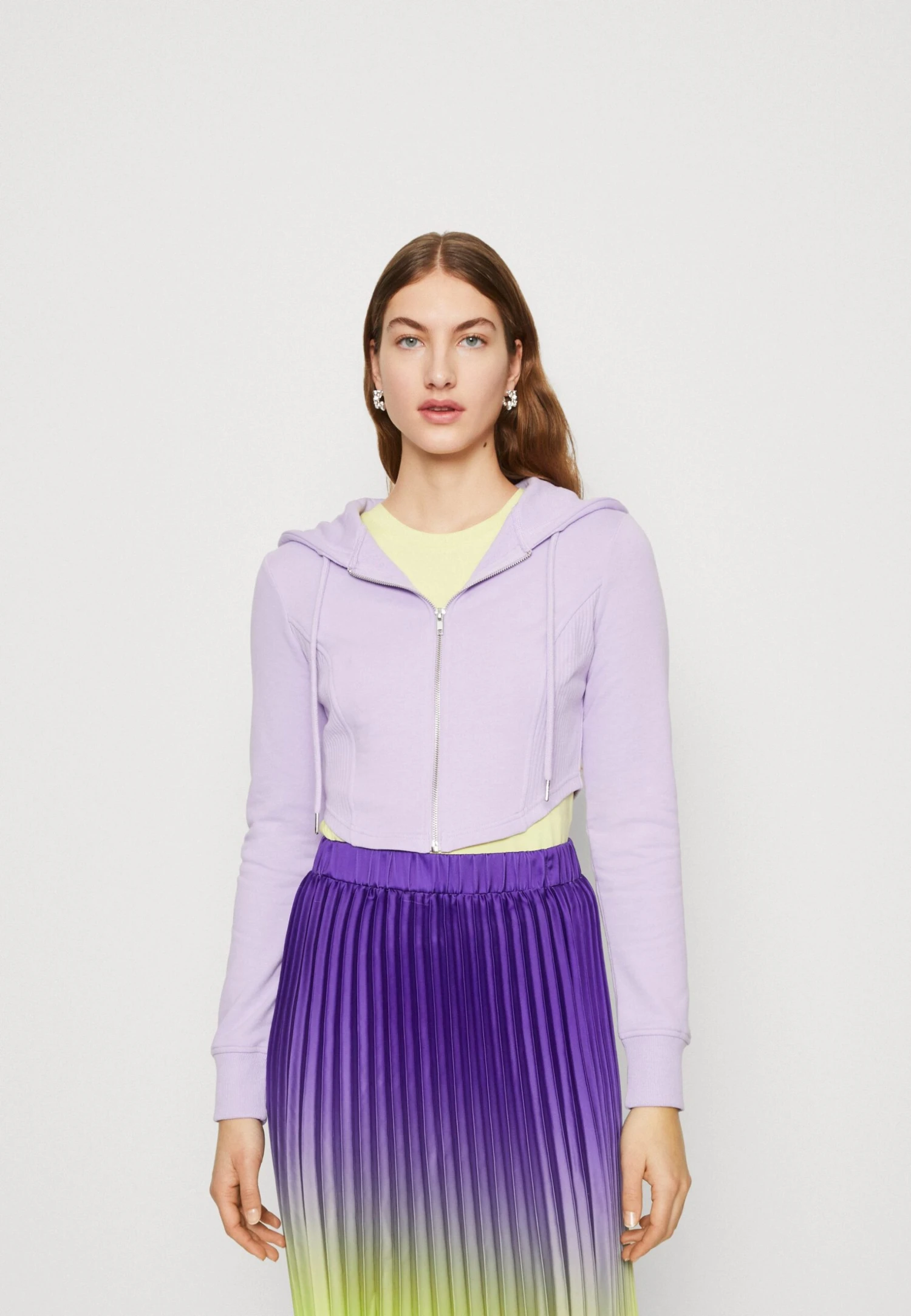 Even&Odd Sweater Met Rits - Lilac 3 Even&Odd Sweater Met Rits - Lilac