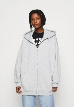 Even&Odd Sweater Met Rits - Mottled Light Grey