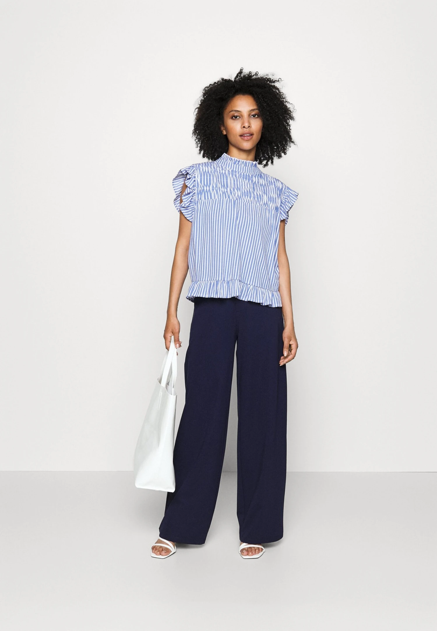Petite Tailored Wide Leg Trouser - Broek - Dark Blue 4 Petite Tailored Wide Leg Trouser - Broek - Dark Blue - Afbeelding 2