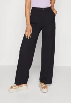 Wide Leg Trousers - Broek - Black