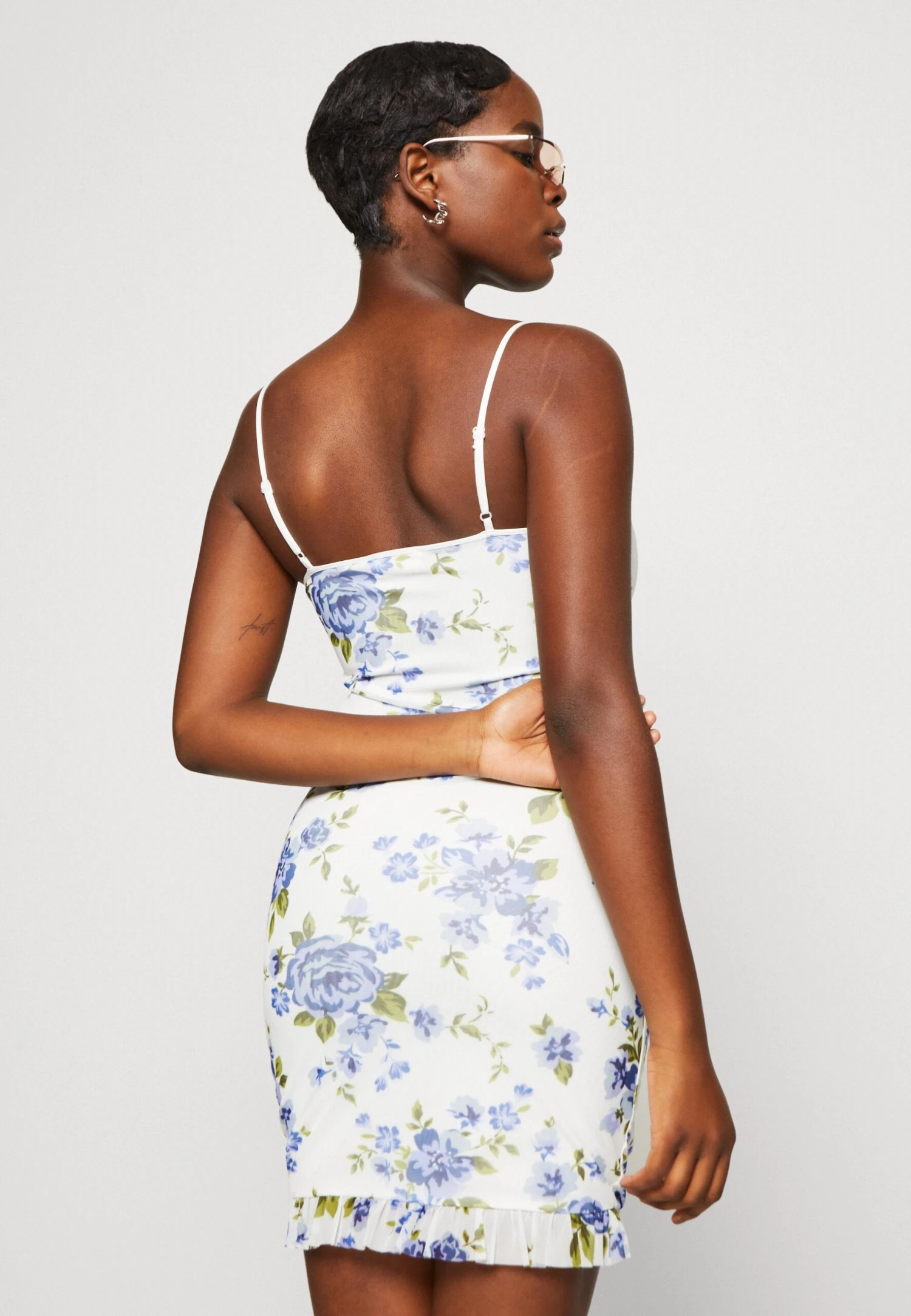 Even&Odd Etui-Jurk - White/Blue 6 Even&Odd Etui-Jurk - White/Blue - Afbeelding 4